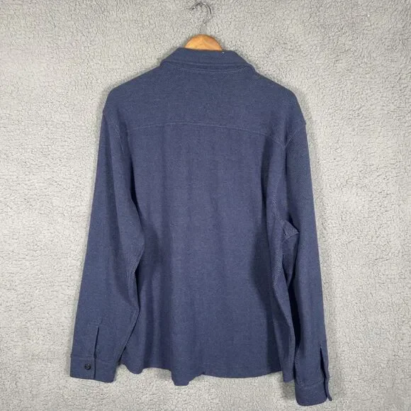 Vineyard Vines Mens XL Blue Calmwater Shirt Jacket Shacket Button Up - Picture 9 of 10